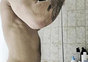 Dudes Ready for Masturbation After Shower