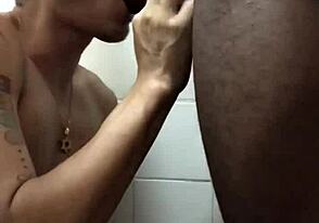 Exhibitionist Mami in the toilet of the train platform