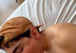 I wanted to massage my lazy boyfriend, but he had other ideas