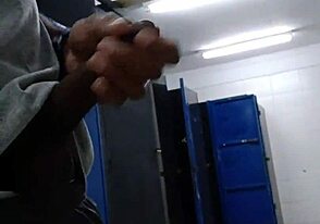 Public restroom fun with twink