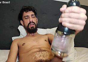 Armpit fetish with big cock stroke
