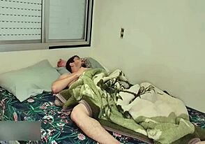 Young gay stepcousin sucks my cock in a bareback scene