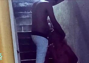 Vicious breakneck sex on the steep favela stairs