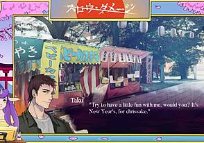 Sexy blonde anime boys in gay Yaoi hentai game
