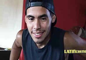 Two girls fuck with a young man in a steamy Latin threesome