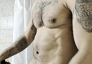 Dudes Ready for Masturbation After Shower