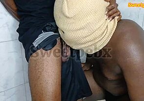 Man, I Was in the Bathroom When He Barged in by Mistake, So I Grabbed His Long Ghanaian Dick!