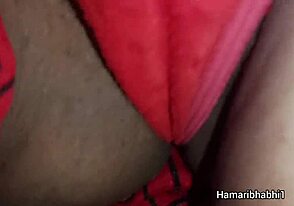 Red saree clad Indian bhabhi enjoys gay sex with her husband