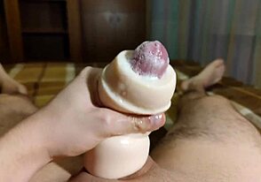 Frozen cock massage for relaxed sex