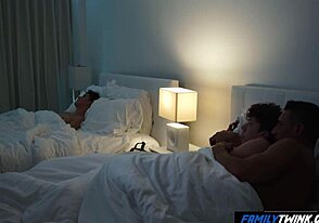 That night in the hotel with our stepdad - Familytwink