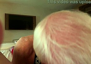 Amputee grandpa's unexpected cumshot mouthful surprise