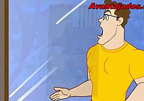 Animated sex with the hungry eater - Corno Ajudando o Comedor