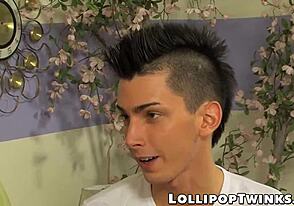 Gay anal sex with twinks Colby London and Jae Land