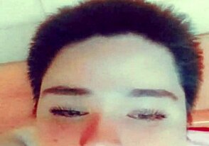 Enjoying alone with dildo ends in facial for me