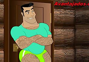 Cartoon porn hairy guy getting fucked