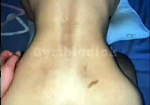 Asian hottie takes huge cocks in ass and mouth