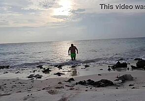 The guy was very naughty with the Dutch girl on the beach