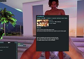 A gay man gets a double dose of pleasure from two other gay men in 3dxchat