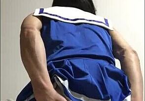 Wild cheerleader uniform adventure