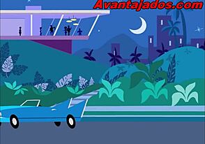 Cartoon animated gay sex at the party, dubbed in Portuguese