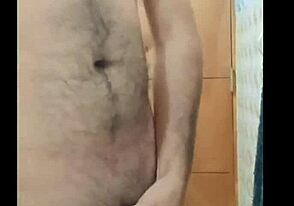 Gay masturbation with a anal twist