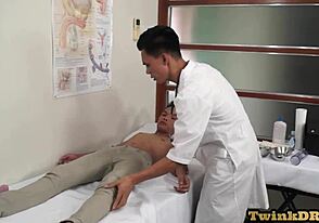 An Asian guy had to visit a doctor and get examined