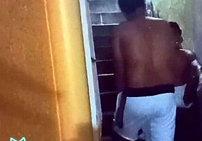 Vicious breakneck sex on the steep favela stairs
