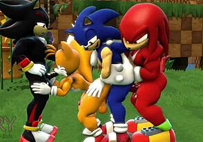 Sonic orgy 1 chipples - Sonic The Hedgehog's wild group sex scene