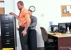 A hot boss seduces new staff in shower