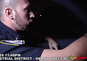Pervert officers check guy for hidden gays