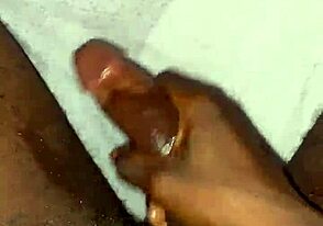 Stroking a hard dick is the best way to get relief