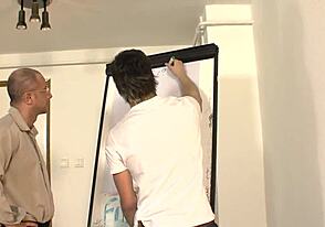 Big dick gay teacher fucking students without condoms in anal sex scenes