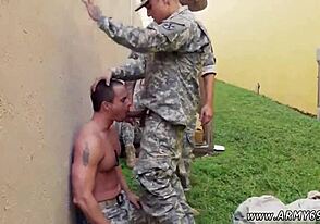 First-time gay outdoor bareback sucking adventure