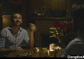 Gay men have rough sex after a dinner date