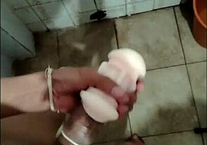 A mouth around my huge cock
