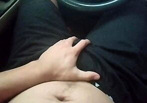 Muscular hunk squirts in solo act