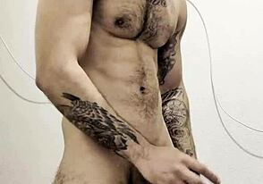 Dudes Ready for Masturbation After Shower