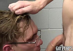 Officer Cole Church dominates perp Darron Bluu in intense Homo Perps