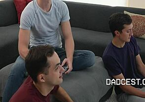 Twink gay stepdads in bareback sex