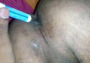 Fucking in my ass hole, not just playing with toys