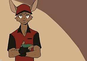 Furry twink's steamy delivery boy action