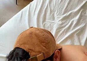 I wanted to massage my lazy boyfriend, but he had other ideas