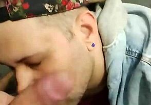 Gay boy gives blow job