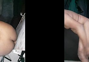 A hot guy is fucking his girlfriend in different poses from various angles