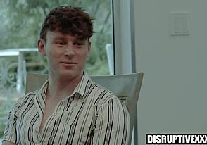 Straight twink punished by daddy's friend