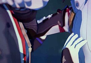 Gay anime with bareback sex