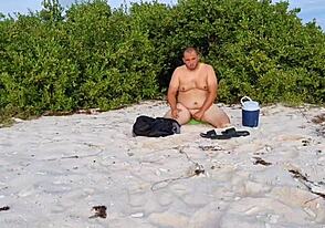 The guy was very naughty with the Dutch girl on the beach