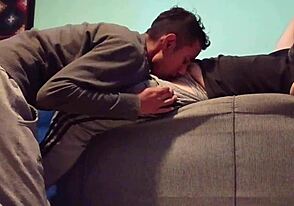 Special attention to a bearded hung blowjob