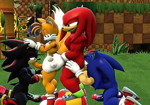 Sonic orgy 1 chipples - Sonic The Hedgehog's wild group sex scene