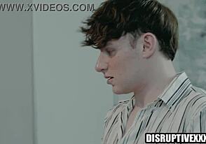 Straight twink punished by daddy's friend